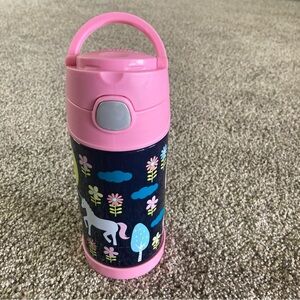THERMOS FUNTAINER Water Bottle w Straw 12OZ Kids Stainless Steel Vacuum PinkBlue